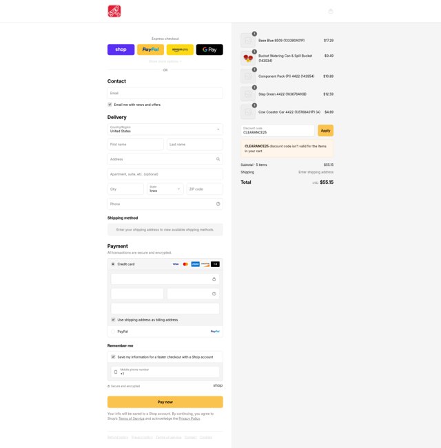 Step2 checkout page showing Step2 discount code box | Screenshot taken by SimplyCodes community member on Sep 6, 2025