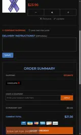 GOOGLE10 coupon verification screenshot