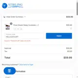 HELLO20%OFF coupon verification screenshot