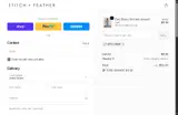Stitch and Feather coupon verification screenshot