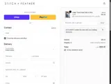 Stitch and Feather coupon verification screenshot