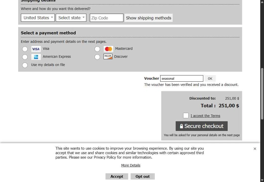 Stitch Logo checkout page showing Stitch Logo promo code box | Screenshot taken by SimplyCodes community member on Oct 6, 2025