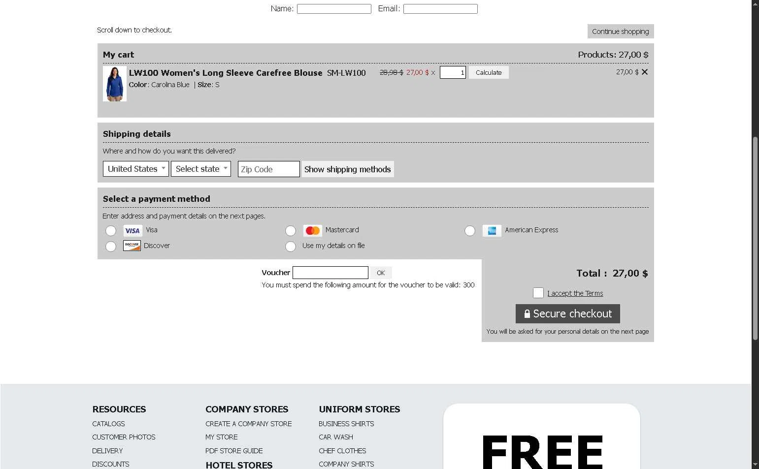 Stitch Logo checkout page showing Stitch Logo promo code box | Screenshot taken by SimplyCodes community member on Jan 20, 2026