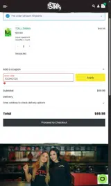 STNR Creations coupon verification screenshot