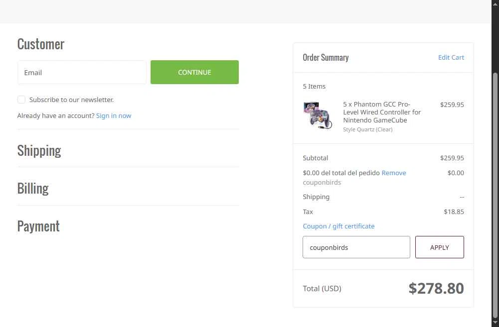 Stone Age Gamer checkout page showing Stone Age Gamer promo code box | Screenshot taken by SimplyCodes community member on Dec 19, 2025