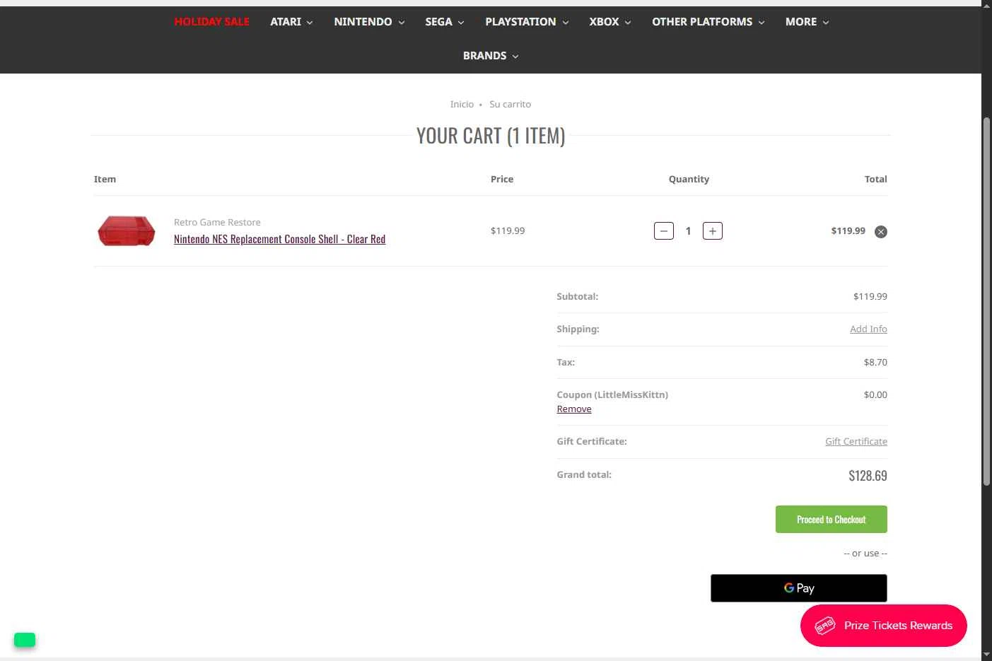 Stone Age Gamer checkout page showing Stone Age Gamer promo code box | Screenshot taken by SimplyCodes community member on Dec 19, 2025