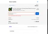 WELCOME15 coupon verification screenshot