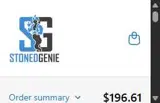 StonedGenie coupon verification screenshot