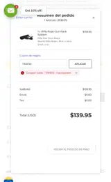 TAKE10 coupon verification screenshot