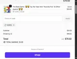 DORIS coupon verification screenshot