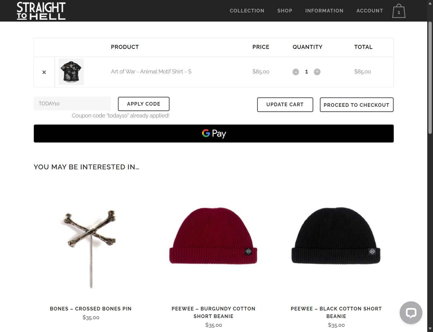 Straight To Hell checkout page showing Straight To Hell coupon code box | Screenshot taken by SimplyCodes community member on Jan 15, 2026