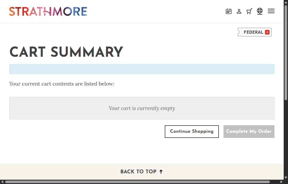 Strathmore MD checkout page showing Strathmore MD promo code box | Screenshot taken by SimplyCodes community member on Jan 25, 2026