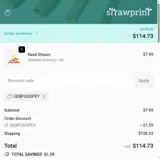 GDBFUGOPEY coupon verification screenshot