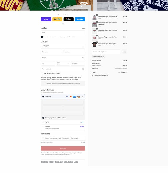 Streaker Sports checkout page showing Streaker Sports coupon code box | Screenshot taken by SimplyCodes community member on Sep 3, 2025