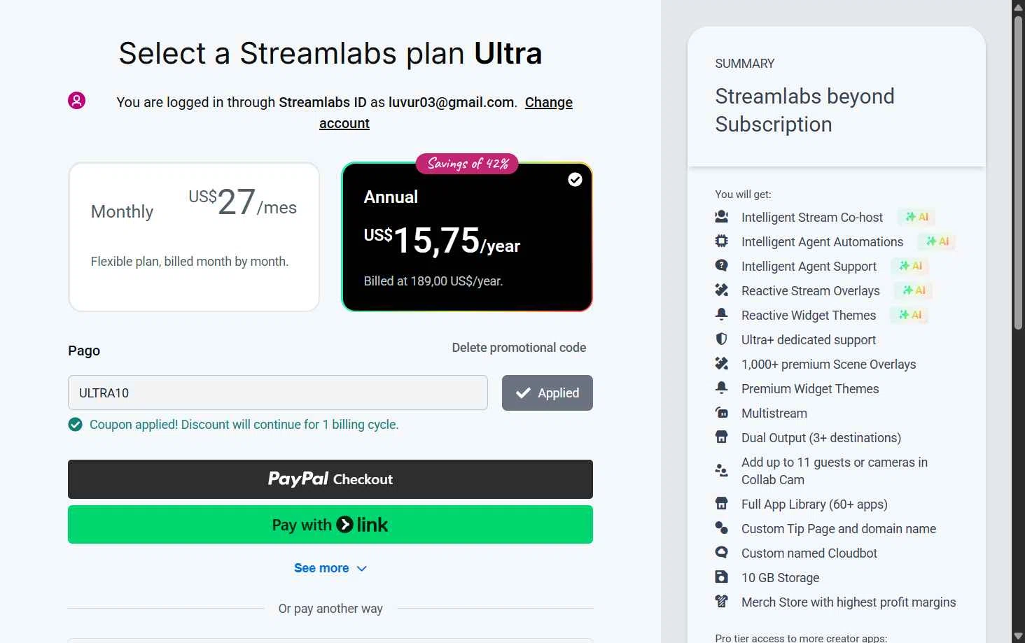 Streamlabs Promo Codes - $10 Off (2 Verified) Mar 2026