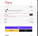 Stringberry coupon verification screenshot