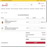 Strombergs coupon verification screenshot