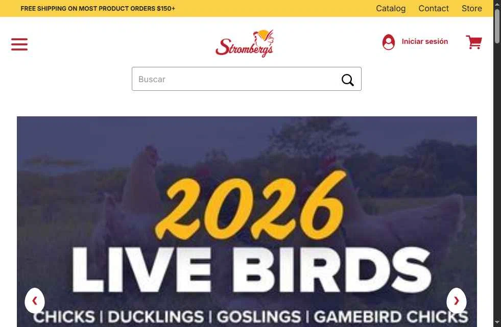 Strombergs checkout page showing Strombergs coupon code box | Screenshot taken by SimplyCodes community member on Feb 21, 2026