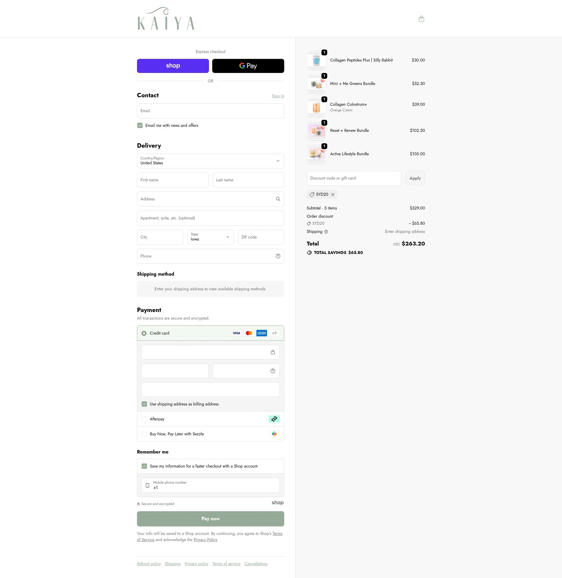 Strong + Sexy Fit checkout page showing Strong + Sexy Fit discount code box | Screenshot taken by SimplyCodes community member on Nov 11, 2025