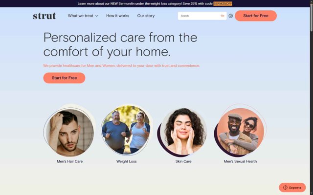 Strut checkout page showing Strut promo code box | Screenshot taken by SimplyCodes community member on Aug 28, 2025