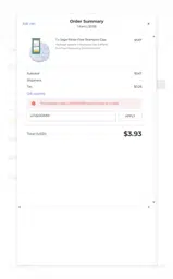 LOVEMOM10 coupon verification screenshot