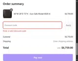 WELCOME coupon verification screenshot