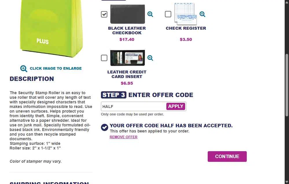 Styles Check Company checkout page showing Styles Check Company promo code box | Screenshot taken by SimplyCodes community member on Sep 30, 2025