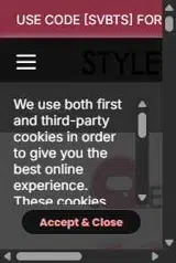 Stylevana coupon verification screenshot