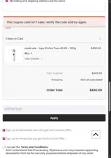 AFFPAYDAY coupon verification screenshot