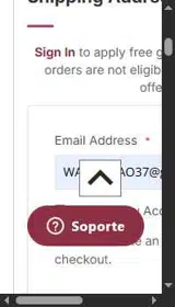 AFF28RUSH coupon verification screenshot