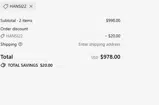 HANSI22 coupon verification screenshot