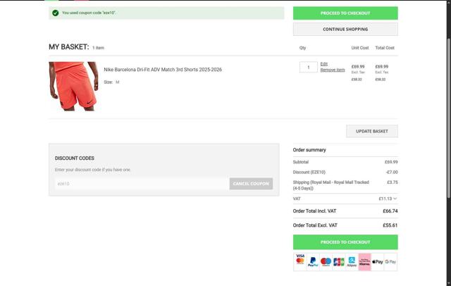 Subside Sports checkout page showing Subside Sports discount code box | Screenshot taken by SimplyCodes community member on Sep 2, 2025