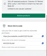 MYCOZYGLAM coupon verification screenshot
