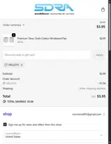 Suddora.com coupon verification screenshot
