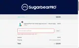 SUGARBEARPROSUB10 coupon verification screenshot