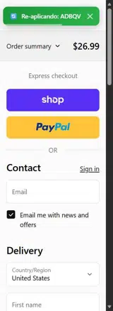 Sugar Medical coupon verification screenshot
