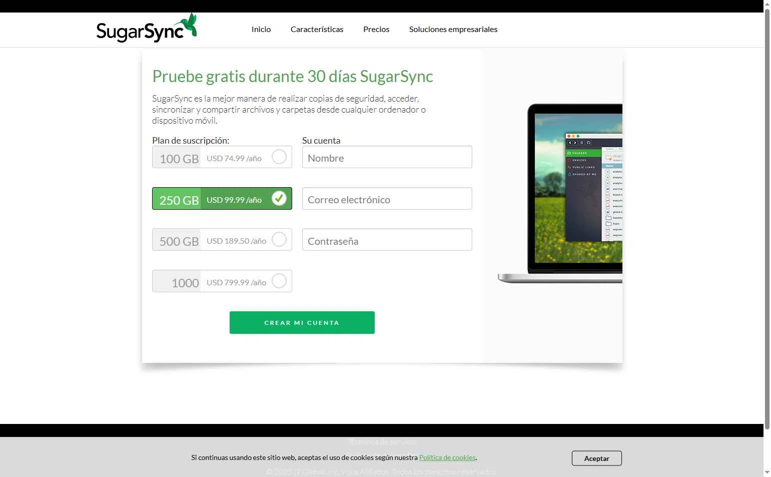 SugarSync checkout page showing SugarSync promo code box | Screenshot taken by SimplyCodes community member on Aug 29, 2025