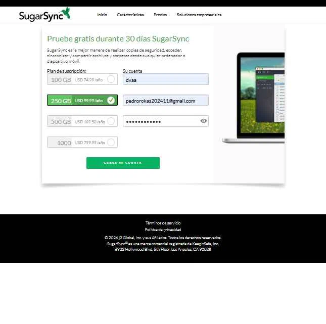 SugarSync checkout page showing SugarSync promo code box | Screenshot taken by SimplyCodes community member on Jan 19, 2026