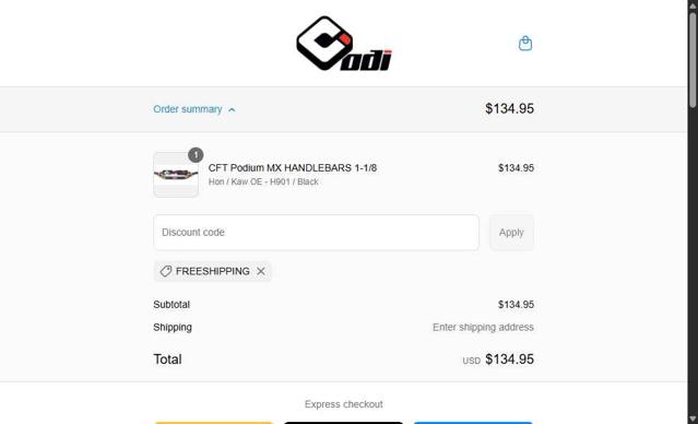 Summit Racing Equipment checkout page showing Summit Racing Equipment promo code box | Screenshot taken by SimplyCodes community member on Jul 10, 2025