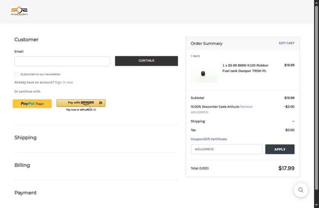 Sun Coast Cycle Sports checkout page showing Sun Coast Cycle Sports promo code box | Screenshot taken by SimplyCodes community member on Sep 11, 2025