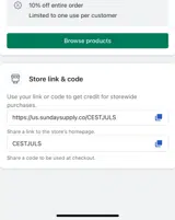CESTJULS coupon verification screenshot