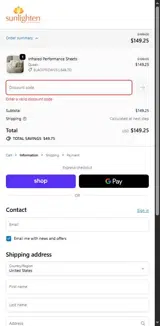 COZYREST25 coupon verification screenshot
