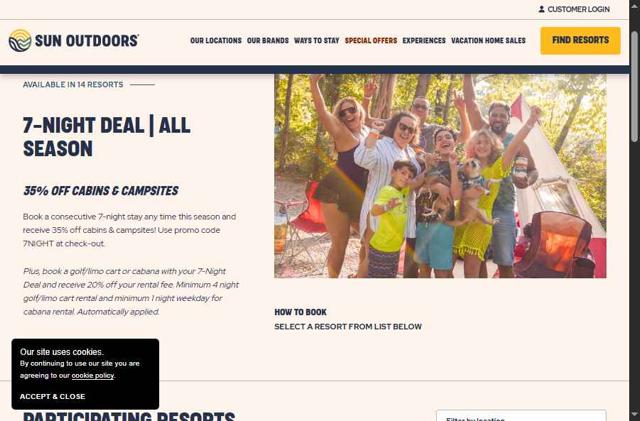 Sun Outdoors checkout page showing Sun Outdoors promo code box | Screenshot taken by SimplyCodes community member on Sep 8, 2025