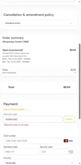 HONEYUNC coupon verification screenshot