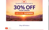 Sunrise Bioresearch coupon verification screenshot
