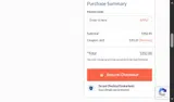 Sunset Lake CBD coupon verification screenshot