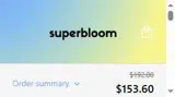 Superbloom coupon verification screenshot