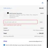 Birthday coupon verification screenshot