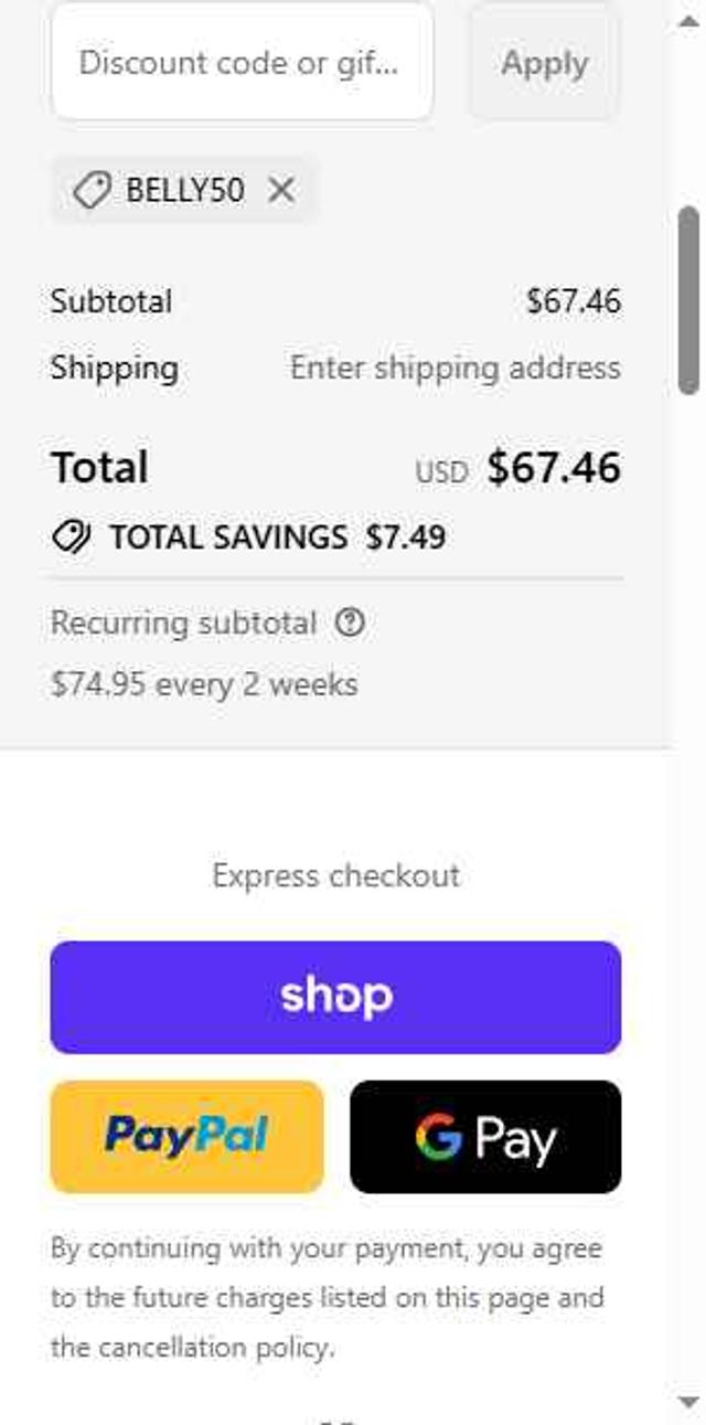 Super Chewer checkout page showing Super Chewer discount code box | Screenshot taken by SimplyCodes community member on Oct 3, 2025