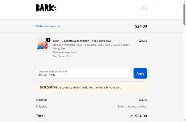 Super Chewer checkout page showing Super Chewer discount code box | Screenshot taken by SimplyCodes community member on Sep 18, 2025